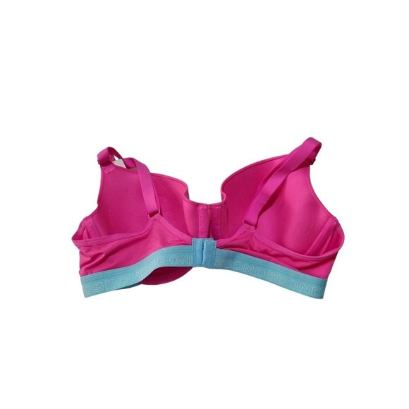 BONDS Pink & Blue Everyday T-Shirt Bra Underwire Padded Adjustable Size 14D - Picture 5 of 6